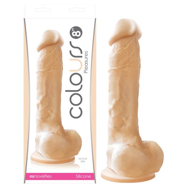 Colours - Pleasures - Flesh 20.3 cm (8'') Dong - Silk and Sin