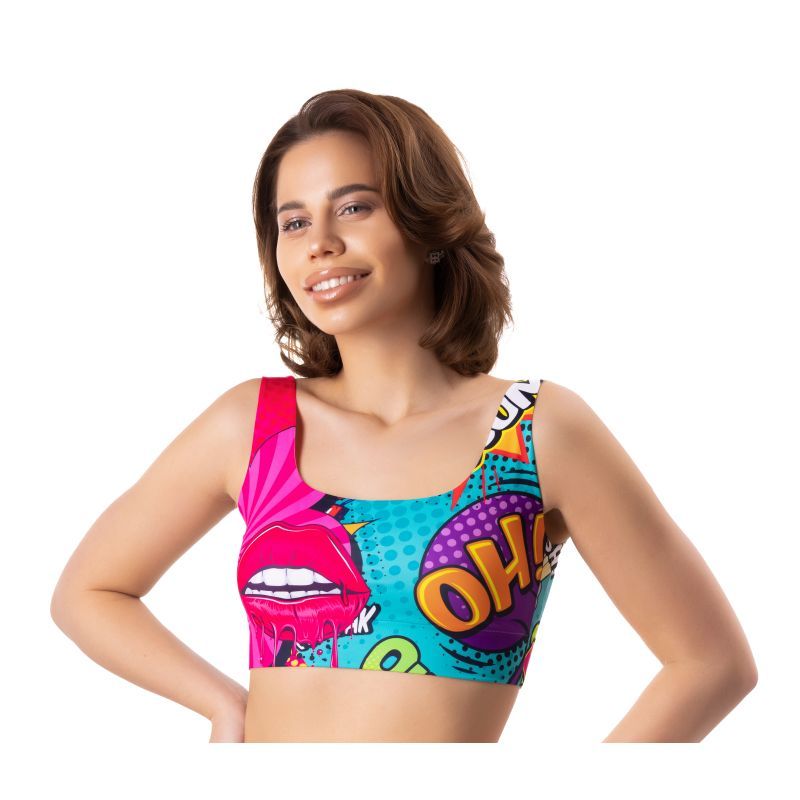 Comics Oh Crop Top - Silk and Sin