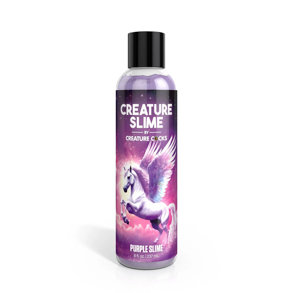 Creature Slime by Creature Cocks - Purple Slime - Purple Water Based Lubricant - 237 ml Bottle - Silk and Sin