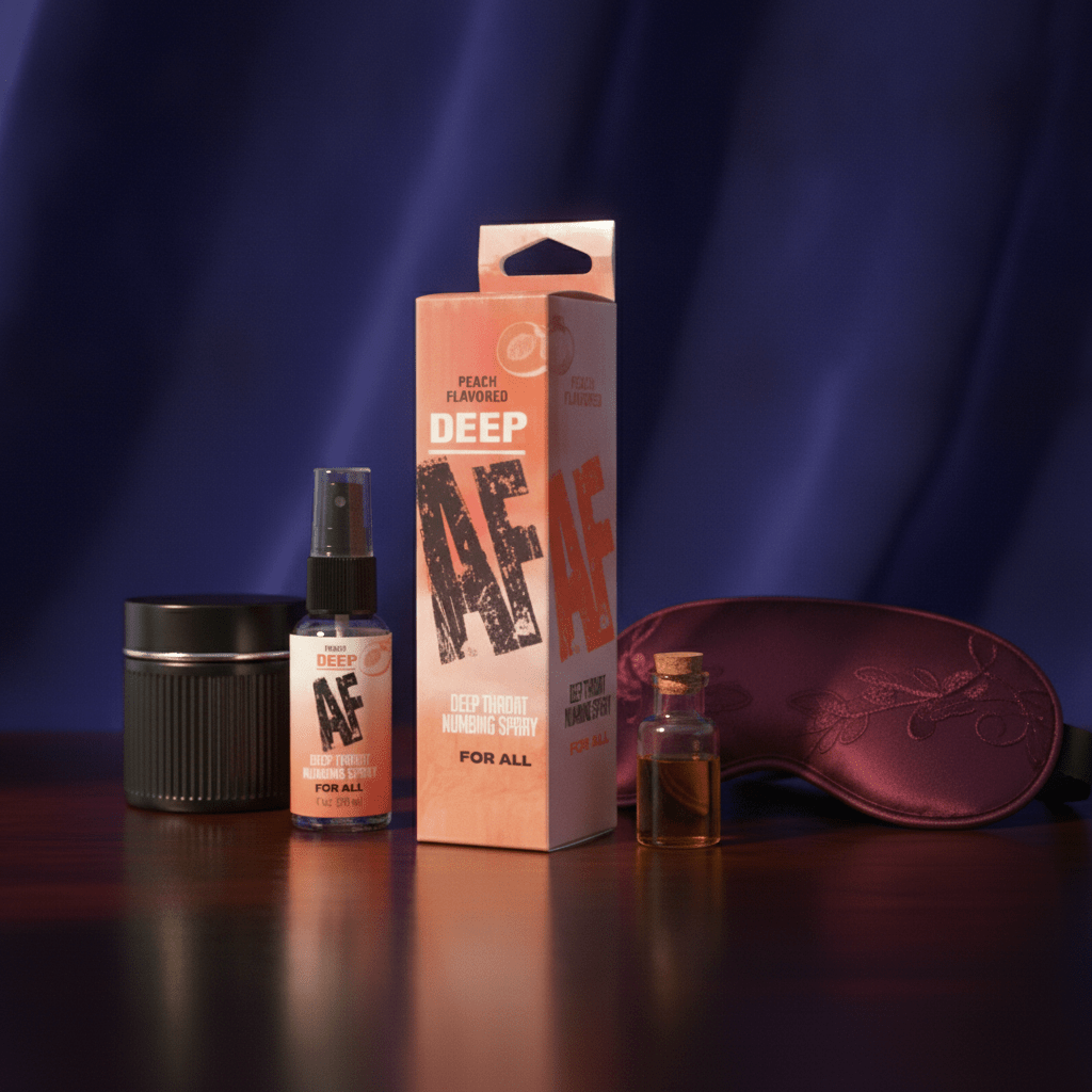 Deep AF - Peach - Peach Flavoured Deep Throat Spray - 29 ml - Silk and Sin