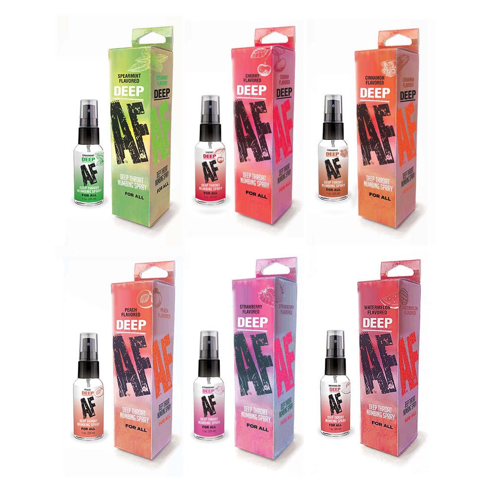 Deep AF - Strawberry - Strawberry Flavoured Deep Throat Spray - 29 ml - silkandsin