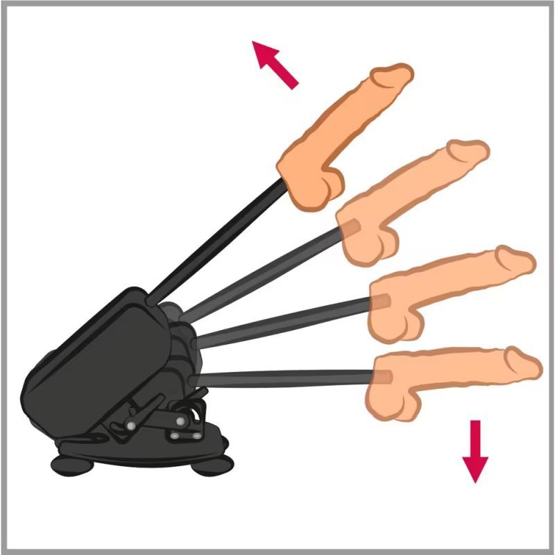 Deluxe Sex Machine with Remote Control and Accessories - Silk and Sin