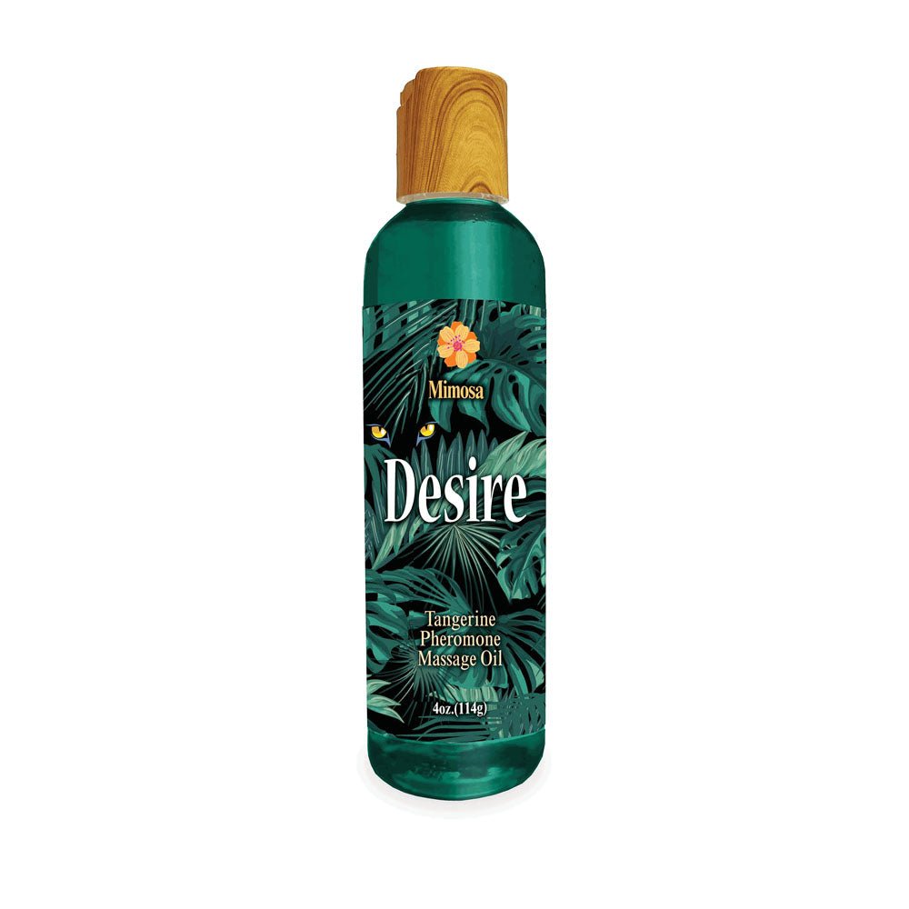 Desire Pheromone Massage Oil - Tangerine Scented Pheromone Massage Oil - 118 ml - Silk and Sin