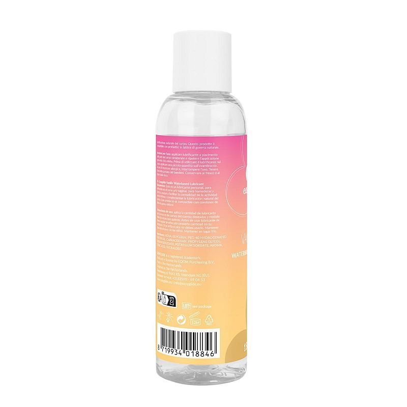 EasyGlide Water Based Lubricant Vanilla 150ml - silkandsin
