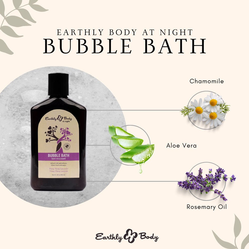 EB Aphrodisiac Bubble Bath YLANG YLANG LAVENDER - 250 ml - Ylang Ylang Lavender Scented Bubble Bath - 250 ml Bottle - Silk and Sin