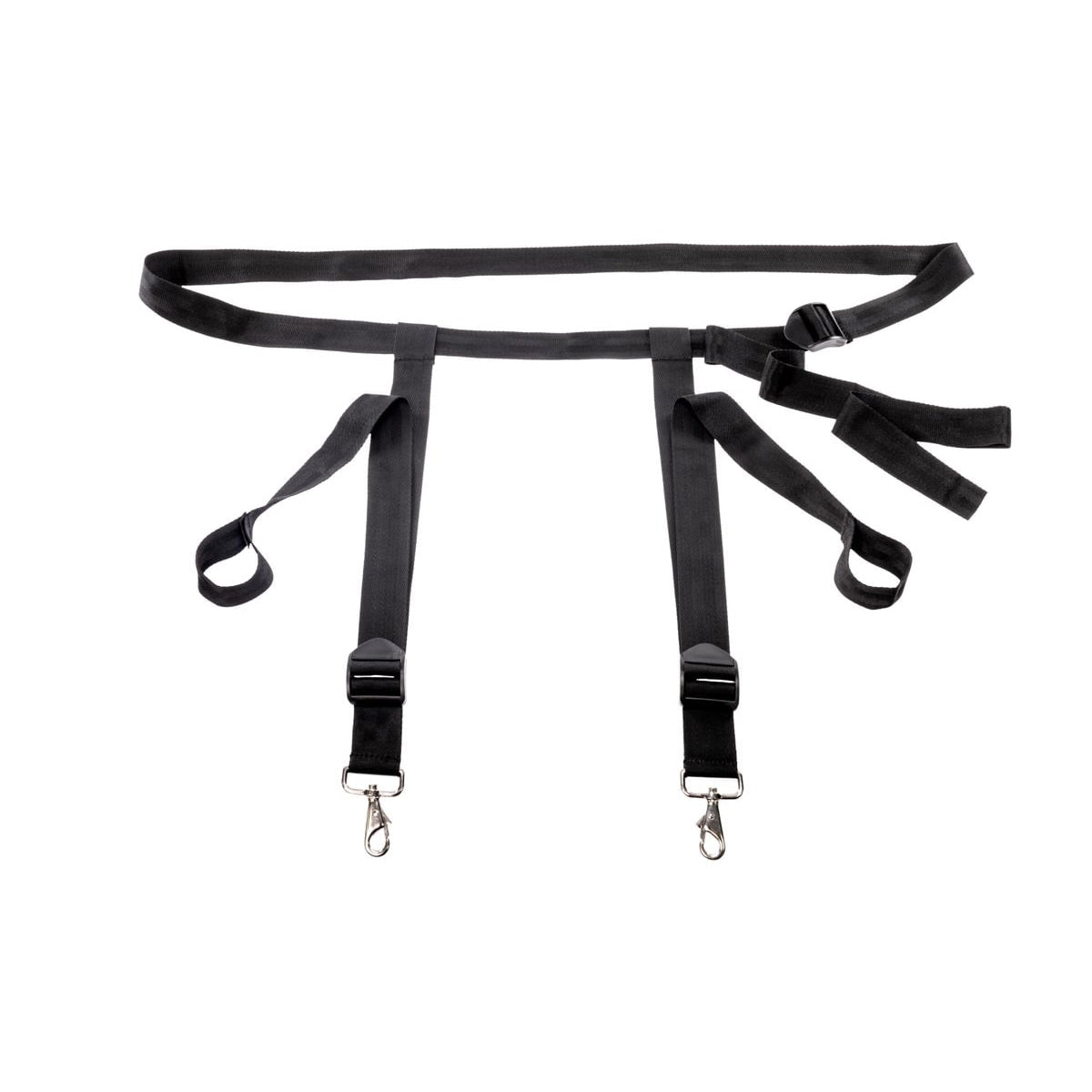 EDGE Adjustable Door Restraints - Black Restraints (Cuffs not included) - silkandsin
