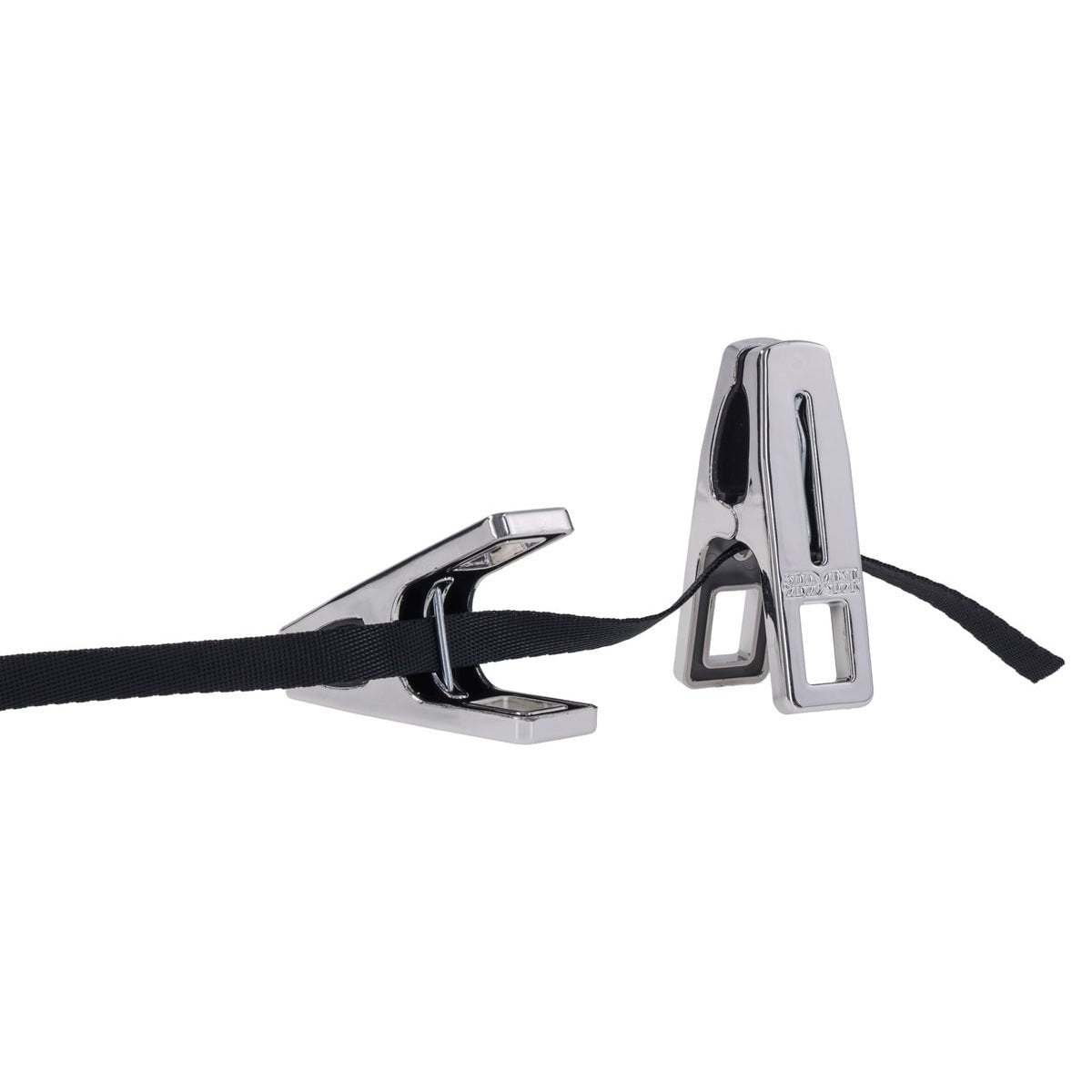 EDGE Body Zipper Clothes Pins - Chrome Chrome Pins - Set of 16 - silkandsin