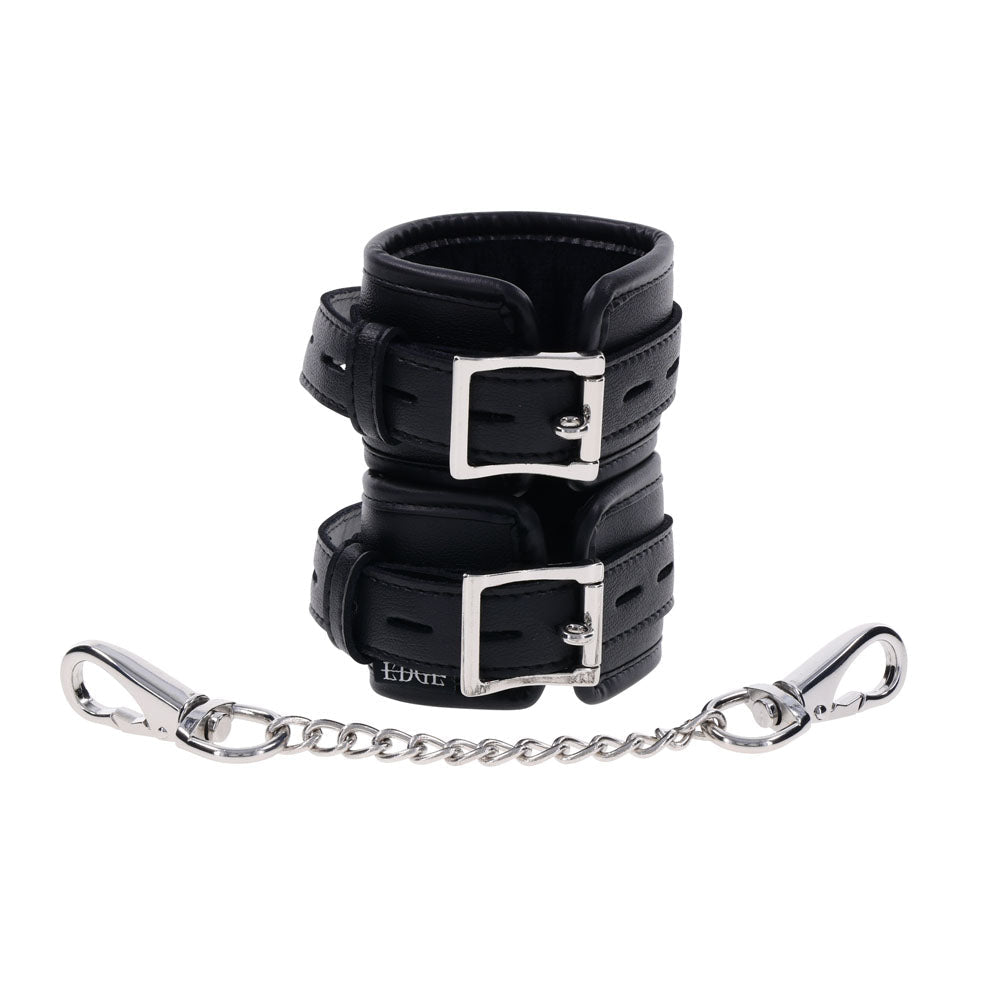 EDGE Handcuffs - Black Restraints - silkandsin