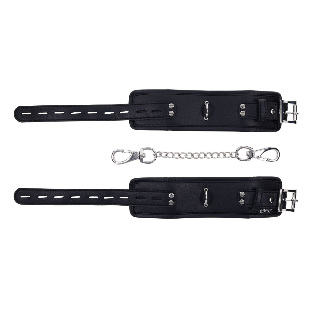 EDGE Handcuffs - Black Restraints - silkandsin