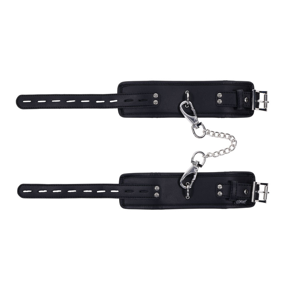 EDGE Handcuffs - Black Restraints - silkandsin