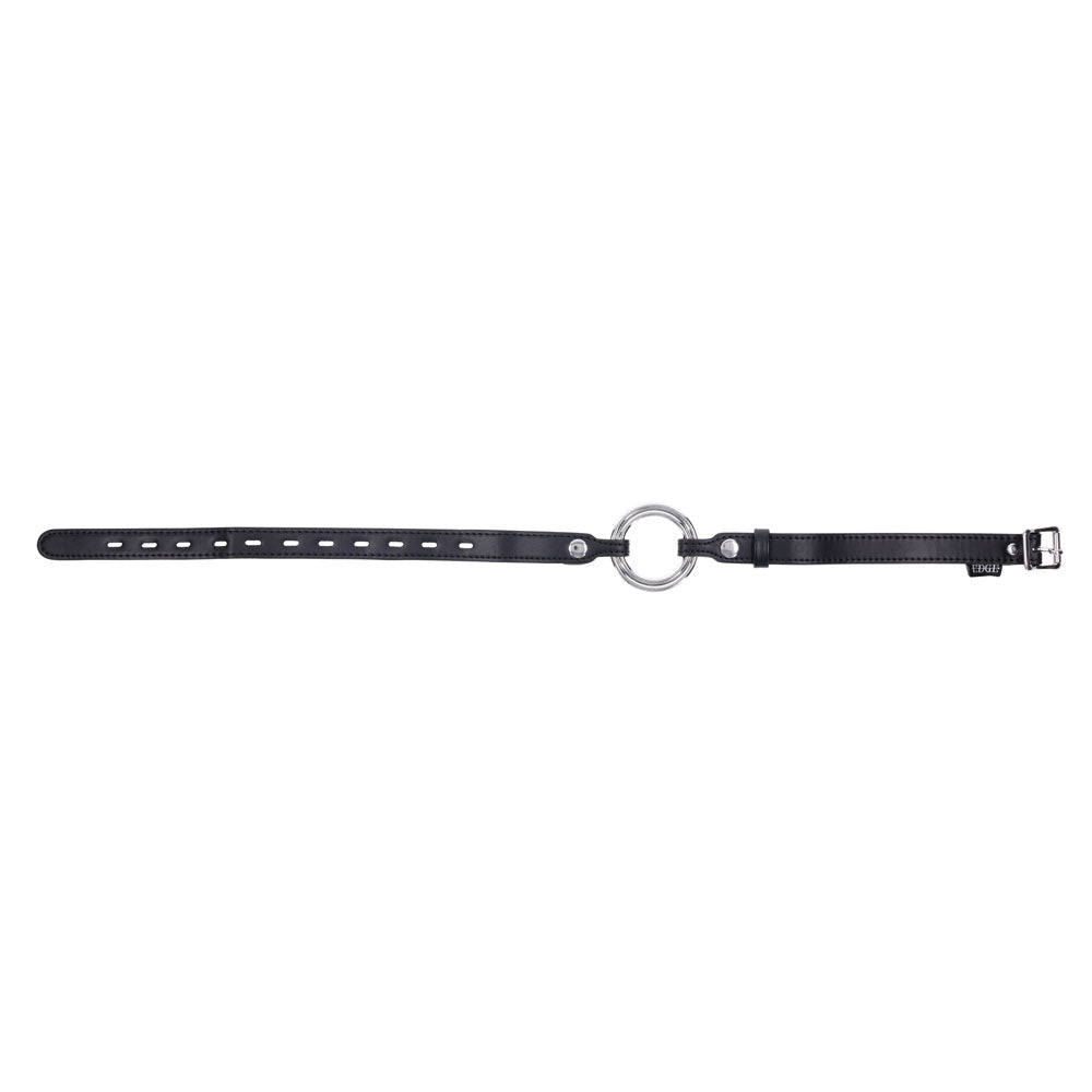 EDGE Interchangeable Ring Gag - Black Mouth Gag Restraint with 2 Interchangeable Pieces - silkandsin