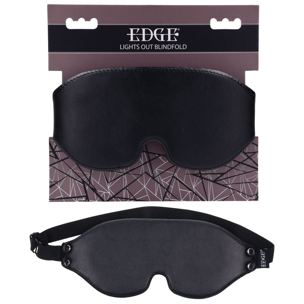 EDGE Lights Out Blindfold - Black Eyemask Restraint - silkandsin