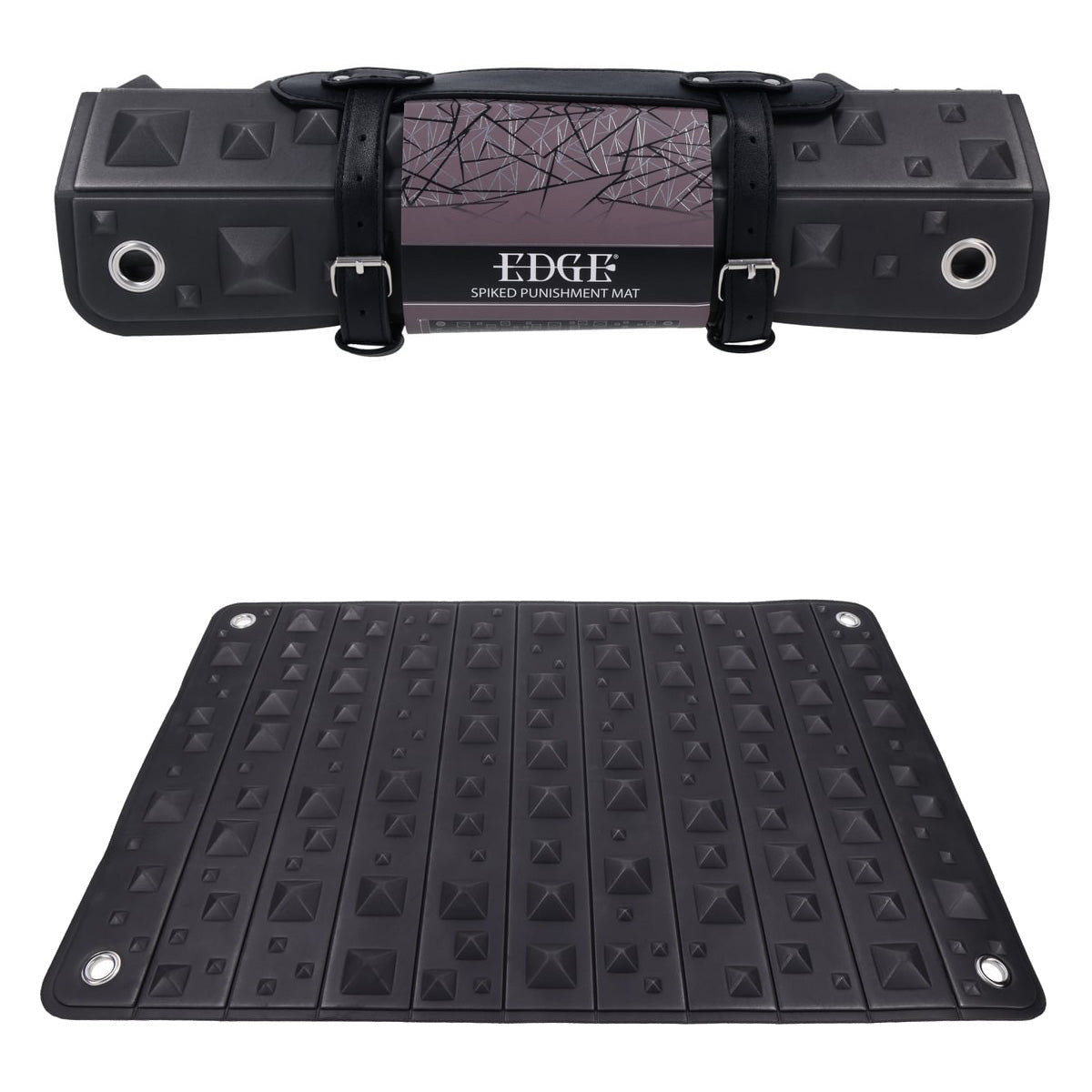 EDGE Spiked Punishment Mat - Black Sensory Play Mat - silkandsin