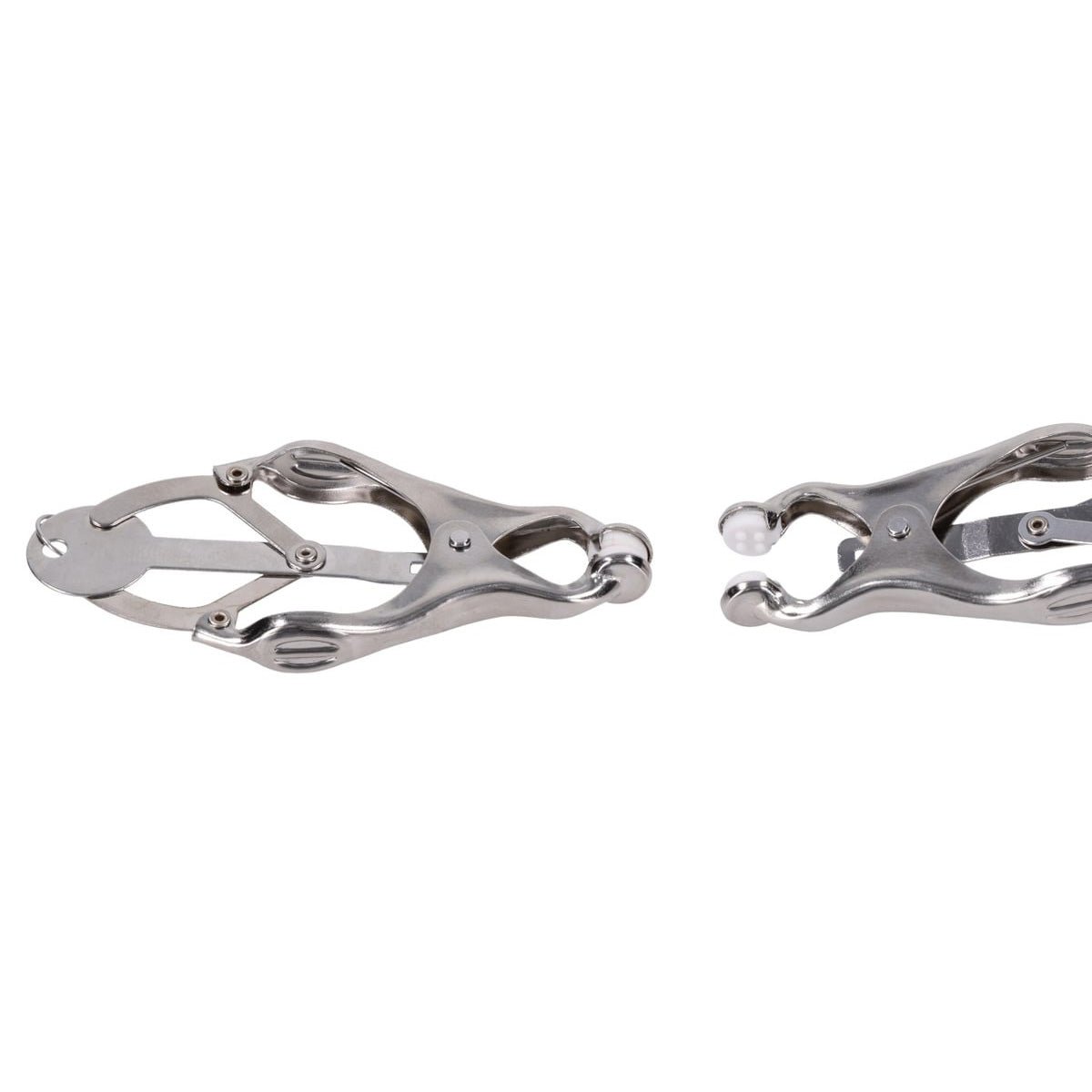 EDGE Tuggable Clover Clamps - Metal Nipple Restraints - silkandsin