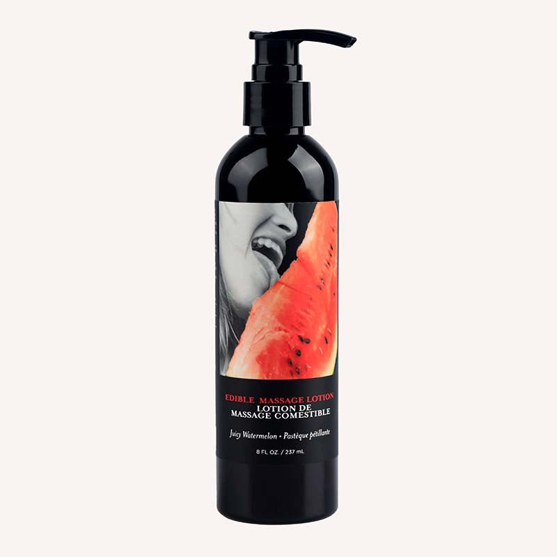Edible Massage Lotion - Watermelon - Watermelon Flavoured Massage Lotion - 237 ml - Silk and Sin