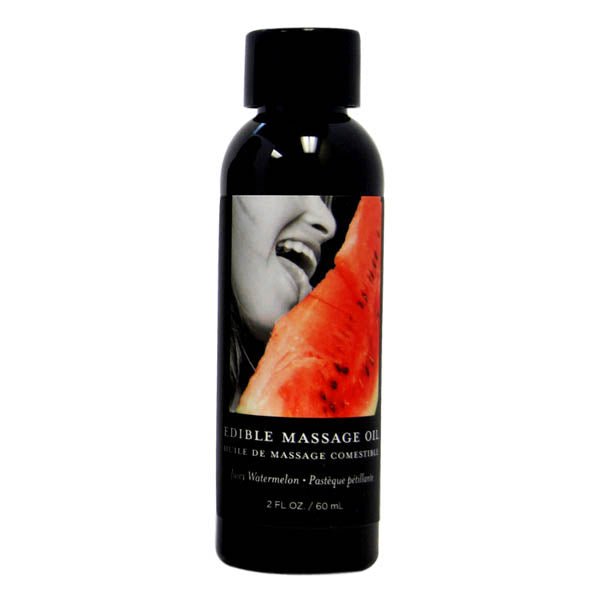 Edible Massage Oil - Juicy Watermelon Flavoured - 59 ml Bottle - Silk and Sin