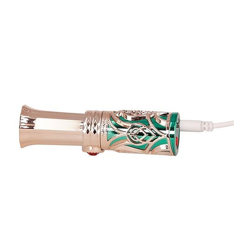 Emerald Kiss 4 In 1 Lipstick Vibrator - silkandsin