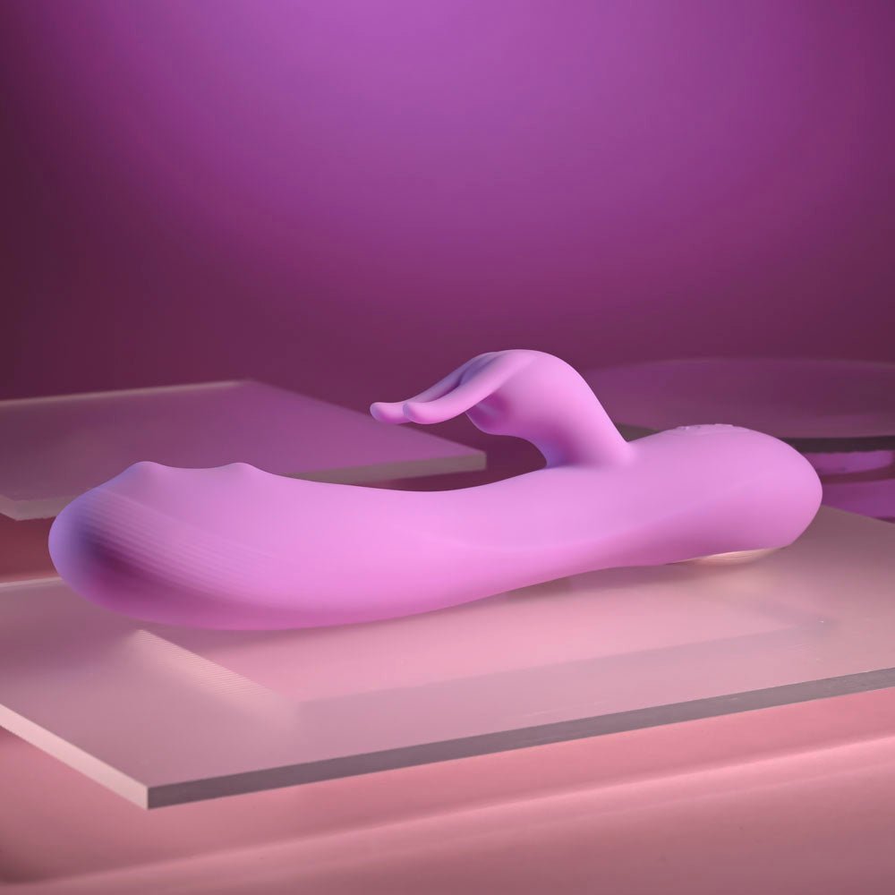 Evolved BEAD THE WAY - Pink 23.2 cm USB Rechargeable Rabbit Vibrator - Silk and Sin