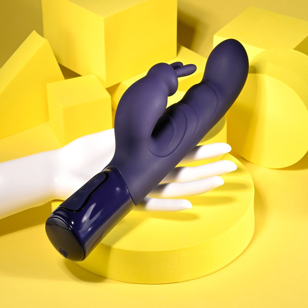 Evolved BIG DEAL - Purple 25.7 cm USB Rechargeable Rabbit Vibrator - Silk and Sin