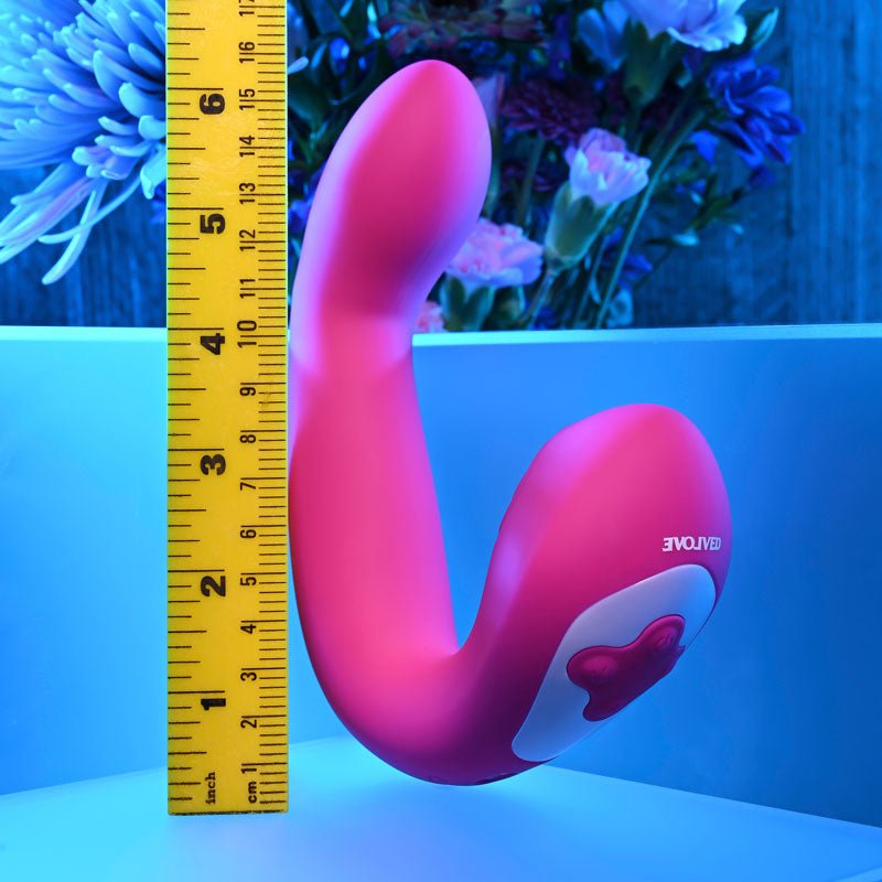 Evolved BUCK WILD - Pink USB Rechargeable Flicking Vibrator - Silk and Sin