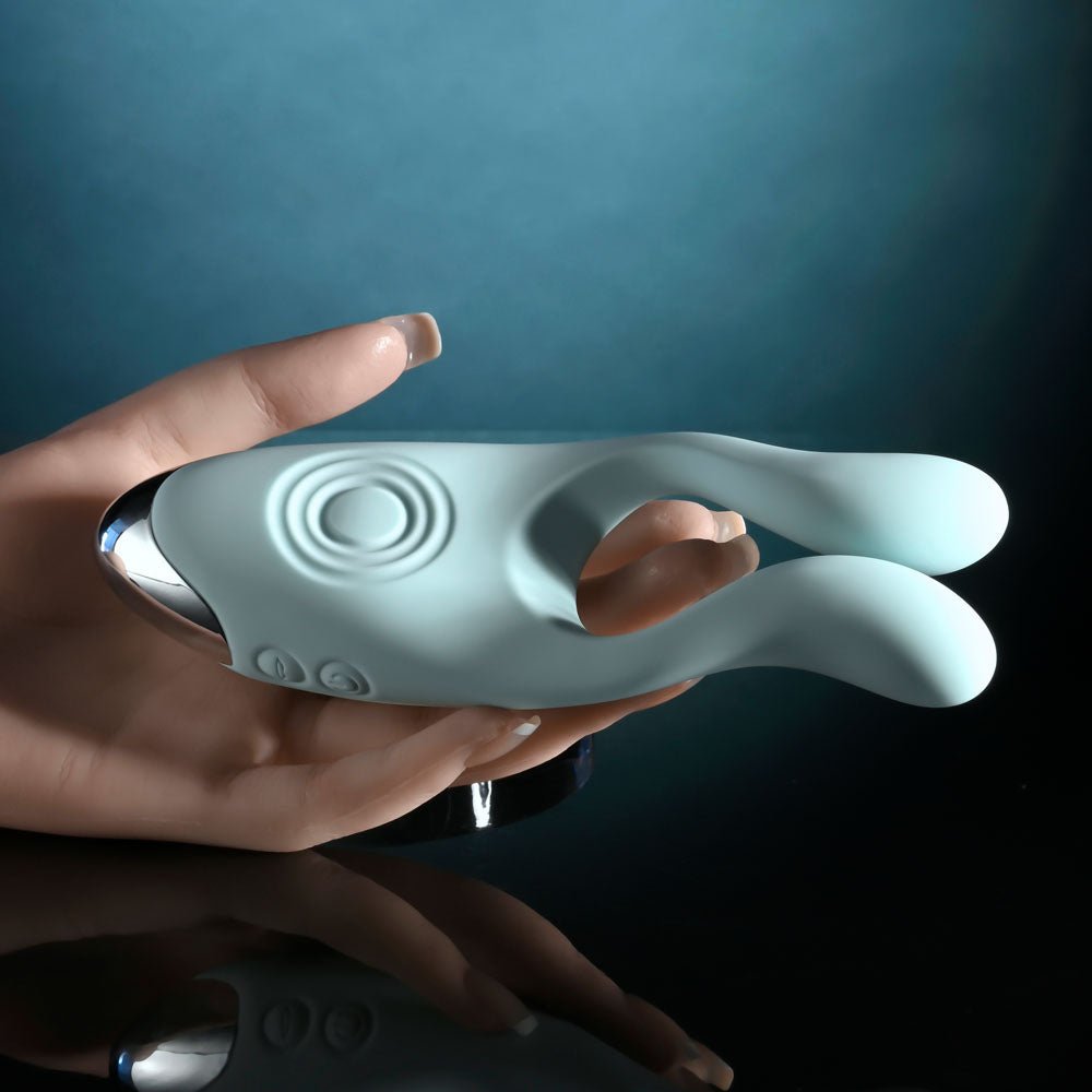 Evolved COUPLES THERAPY - Teal USB Rechargeable Couples Stimulator - Silk and Sin