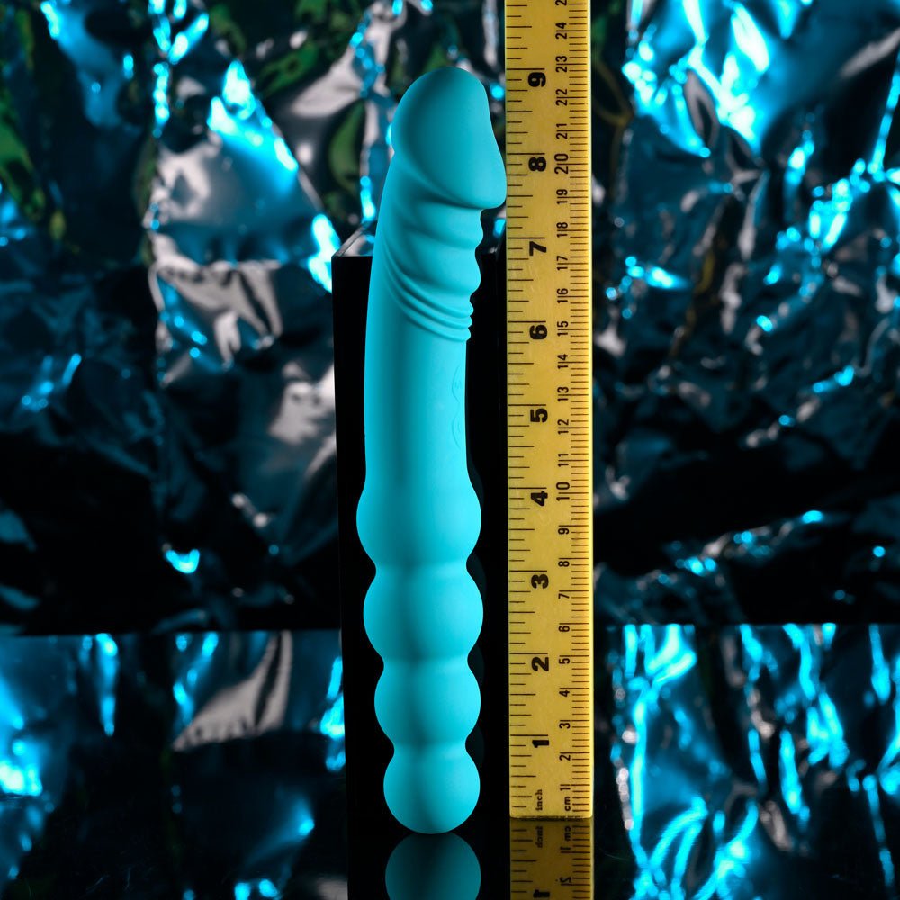 Evolved FLIP FLOP - Blue 23.1 cm USB Rechargeable Dual Ended Vibrator - Silk and Sin