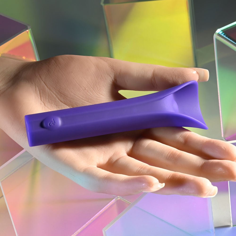 Evolved FULL COVERAGE - Purple 11.9 cm USB Rechargeable Bullet - Silk and Sin