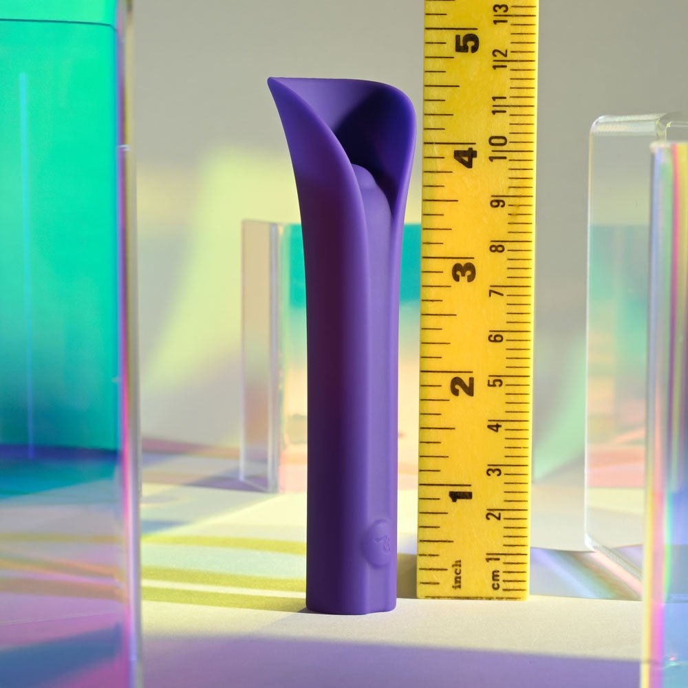 Evolved FULL COVERAGE - Purple 11.9 cm USB Rechargeable Bullet - Silk and Sin