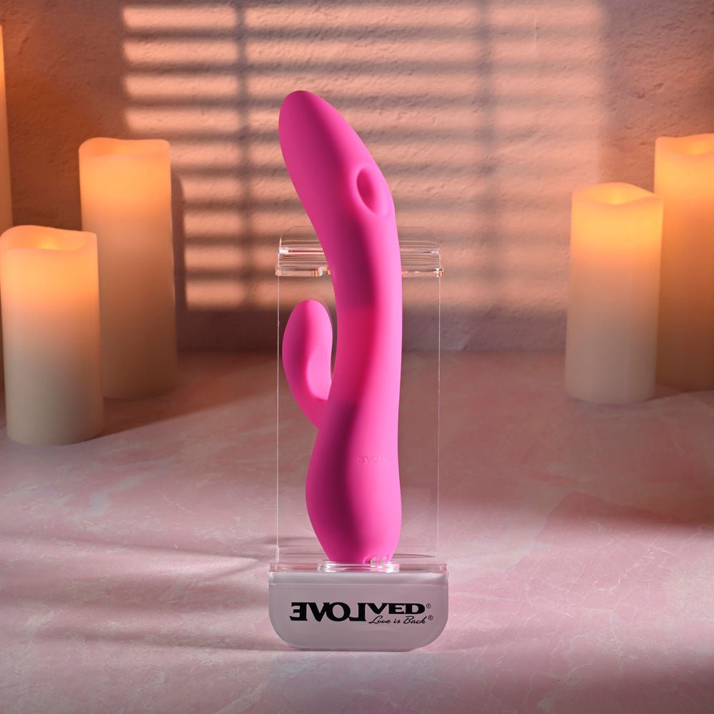 Evolved G-TAPPER - Pink USB Rechargeable Rabbit Vibrator - Silk and Sin