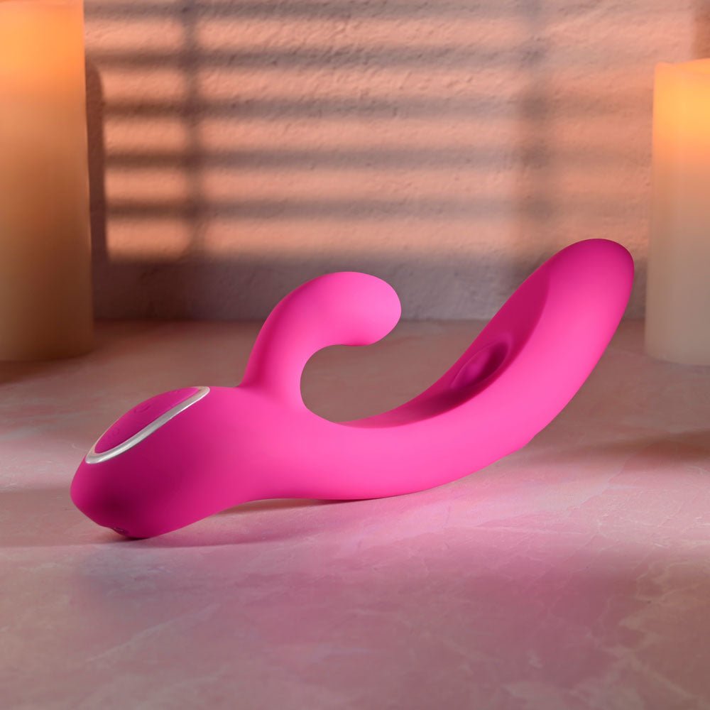 Evolved G-TAPPER - Pink USB Rechargeable Rabbit Vibrator - Silk and Sin