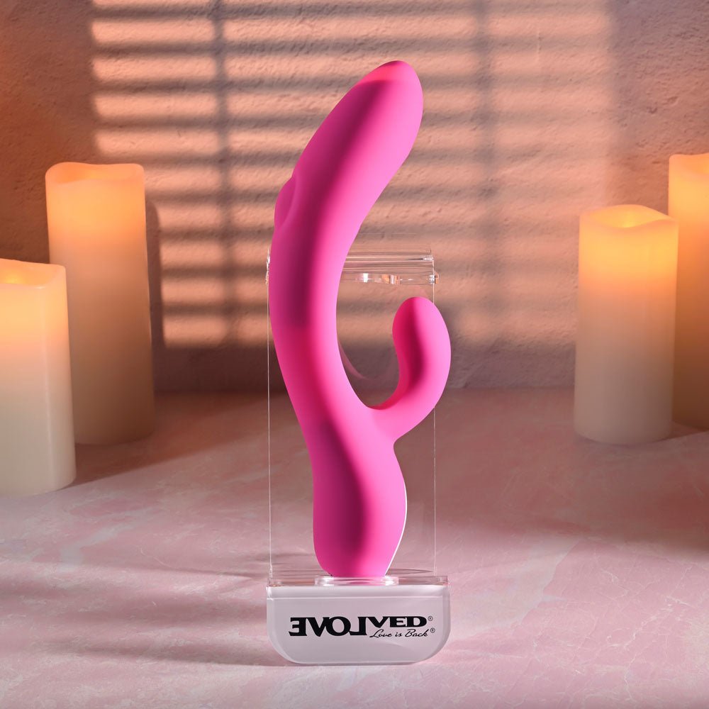 Evolved G-TAPPER - Pink USB Rechargeable Rabbit Vibrator - Silk and Sin