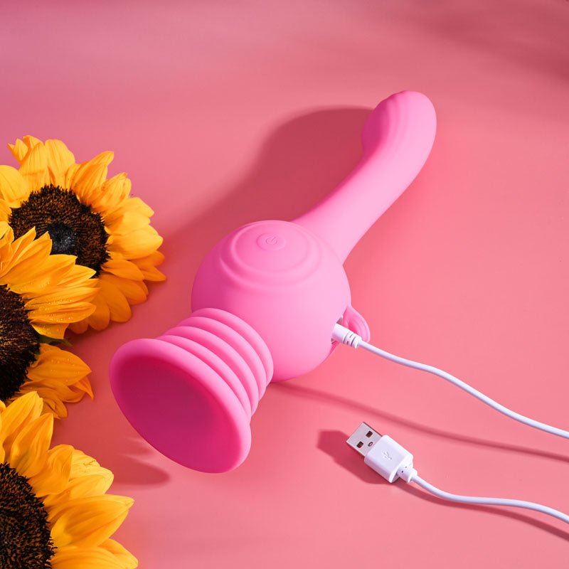 Evolved GYRO VIBE - Pink 24.8 cm USB Rechargeable Super Vibrator - Silk and Sin