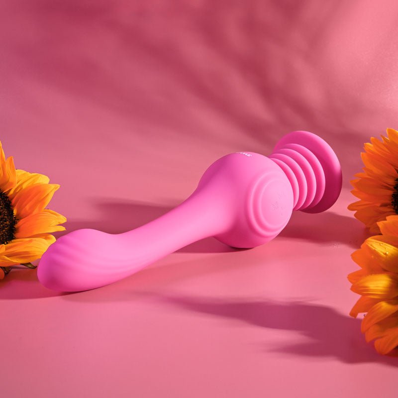 Evolved GYRO VIBE - Pink 24.8 cm USB Rechargeable Super Vibrator - Silk and Sin