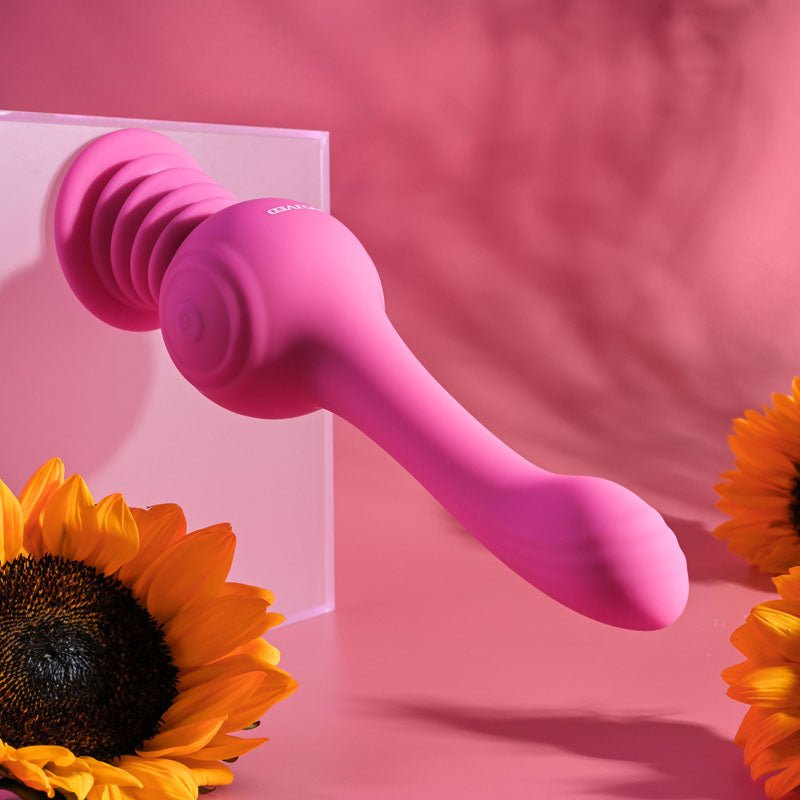 Evolved GYRO VIBE - Pink 24.8 cm USB Rechargeable Super Vibrator - Silk and Sin