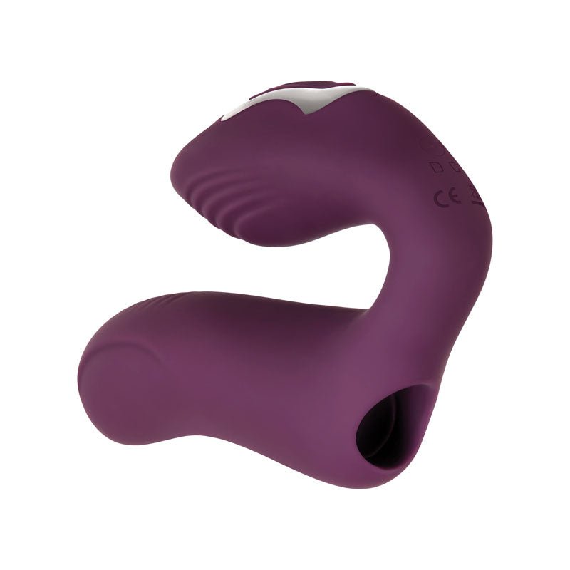 Evolved Helping Hand - Purple USB Rechargeable Dual Finger Stimulator - Silk and Sin