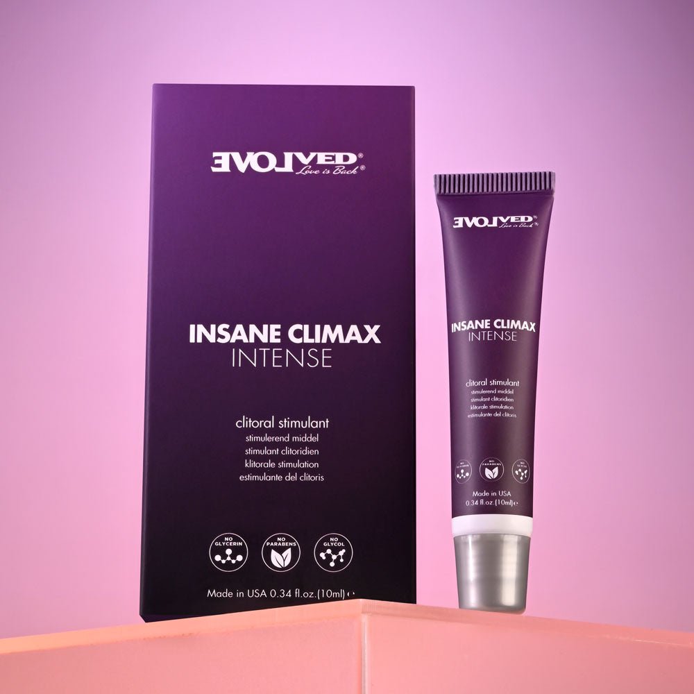 Evolved INSANE CLIMAX - INTENSE - Clitoral Stimulation Gel - 10 ml Tube - Silk and Sin