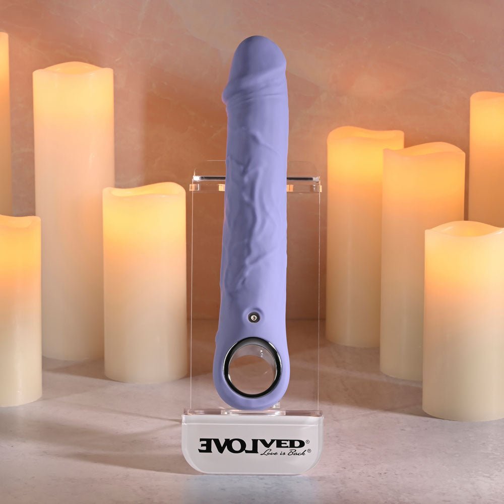 Evolved LARGE PURPLE FANTASY - Purple 21.8 cm USB Rechargeable Vibrator - Silk and Sin