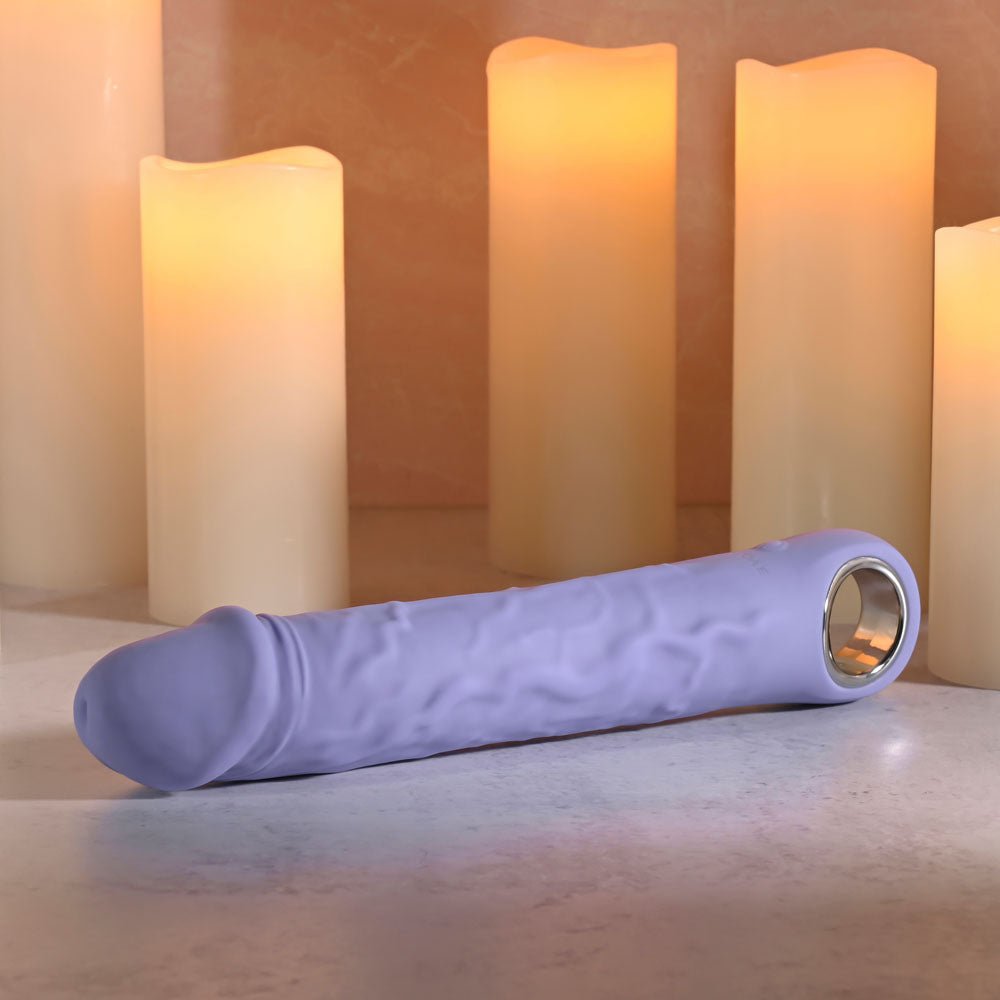 Evolved LARGE PURPLE FANTASY - Purple 21.8 cm USB Rechargeable Vibrator - Silk and Sin