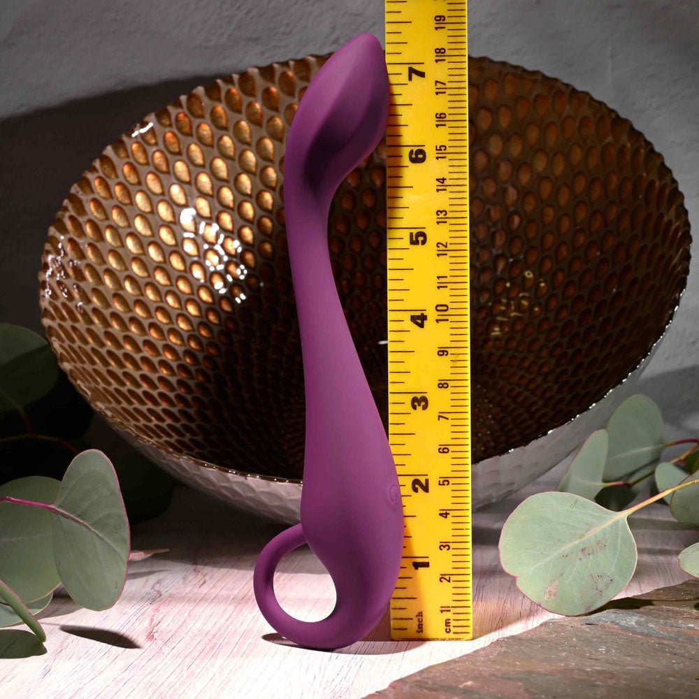 Evolved LOCHNESS G - Purple 19 cm USB Rechargeable Vibrator - Silk and Sin