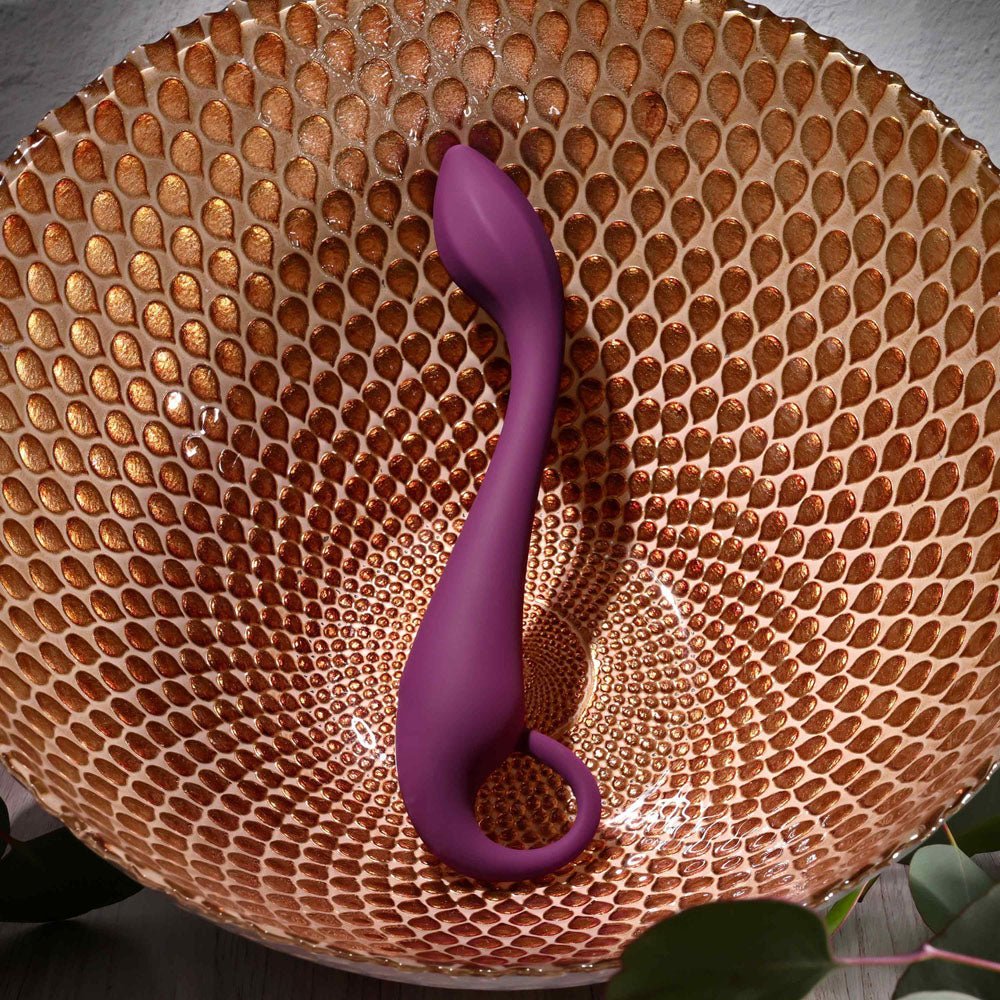 Evolved LOCHNESS G - Purple 19 cm USB Rechargeable Vibrator - Silk and Sin