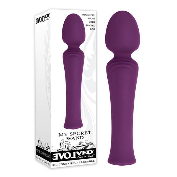 Evolved My Secret Wand - Purple 17 cm (6.7'') USB Rechargeable Massage Wand - Silk and Sin