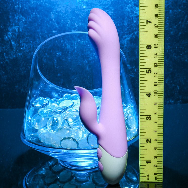 Evolved PLEASING PETAL - Lilac 19.7 cm USB Rechargeable Rabbit Vibrator - Silk and Sin