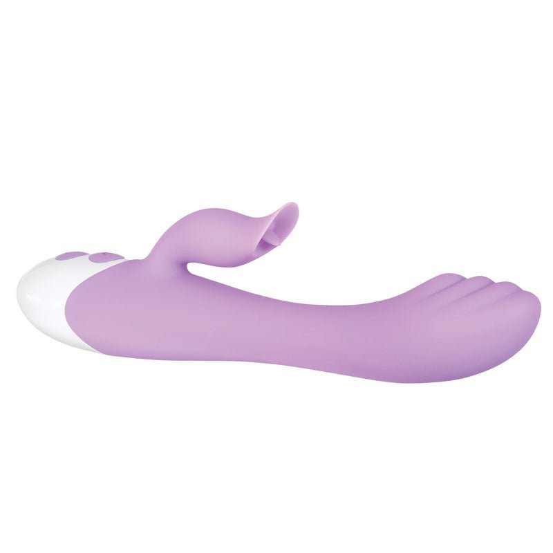 Evolved PLEASING PETAL - Lilac 19.7 cm USB Rechargeable Rabbit Vibrator - Silk and Sin