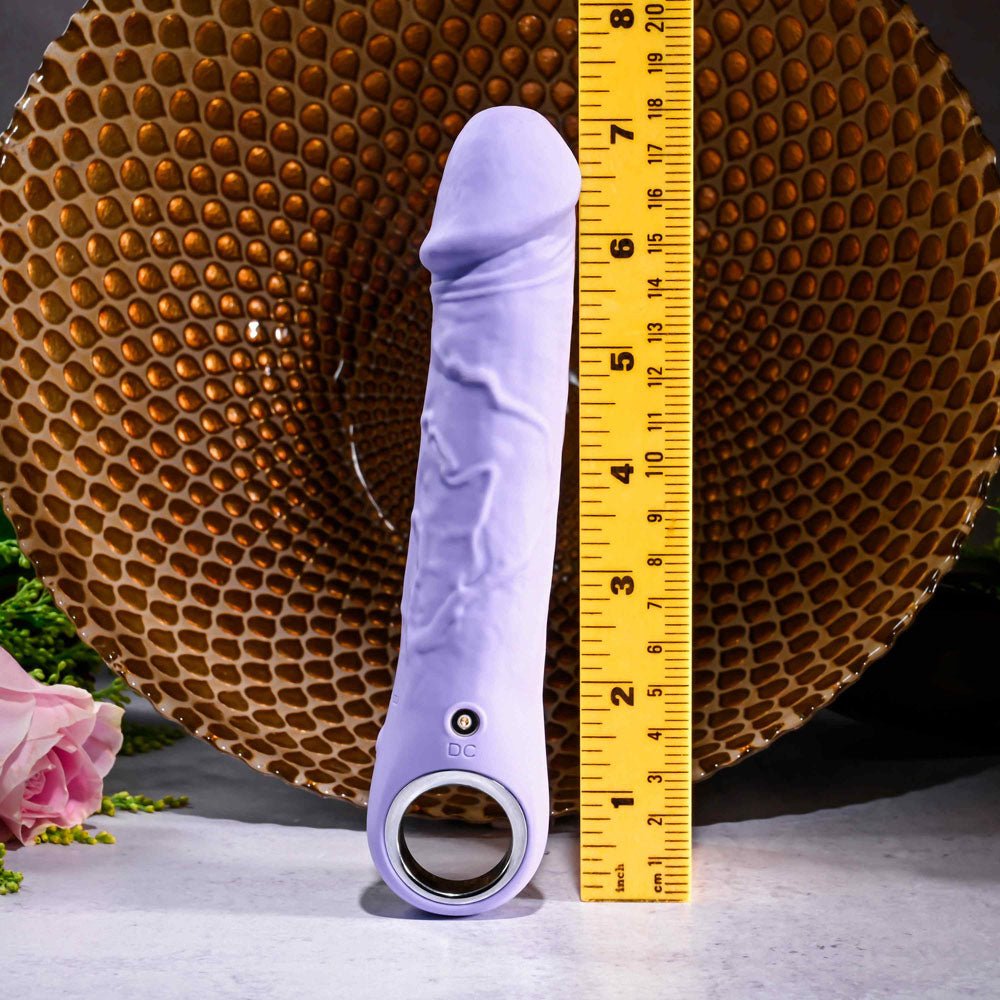 Evolved PURPLE FANTASY - Purple 18.4 cm USB Rechargeable Vibrator - Silk and Sin