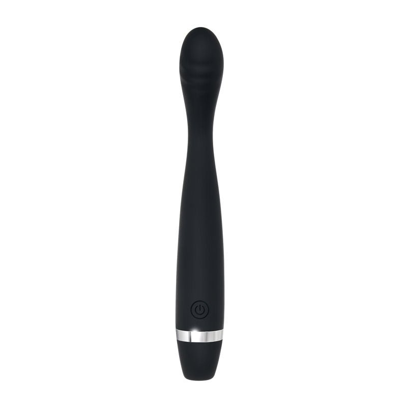 Evolved Skinny G - Black 17.8 cm USB Rechargeable Vibrator - Silk and Sin