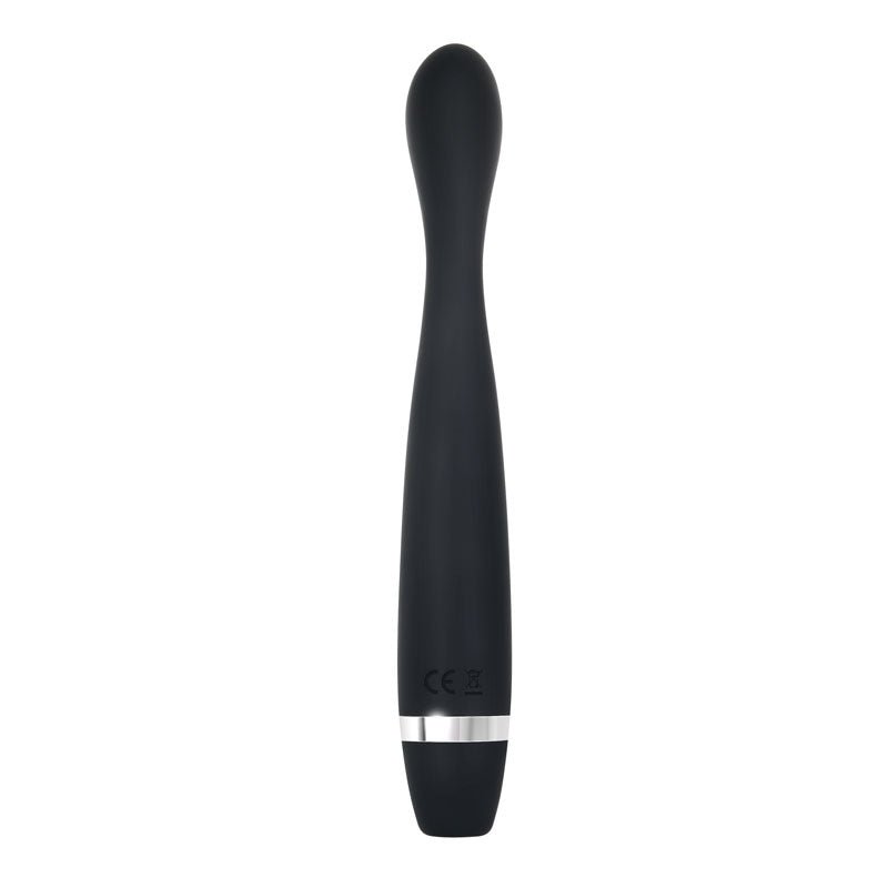 Evolved Skinny G - Black 17.8 cm USB Rechargeable Vibrator - Silk and Sin