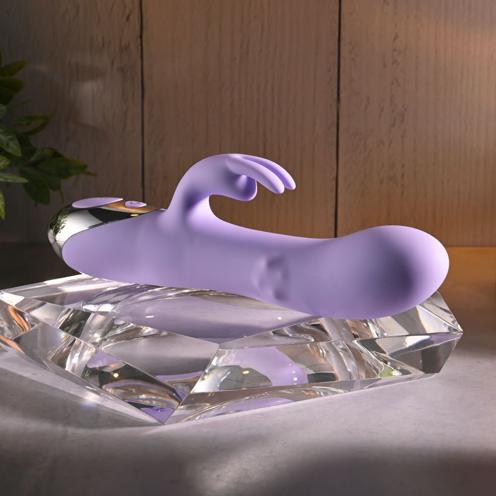 Evolved SPINDERELLA - Purple USB Rechargeable Rabbit Vibrator - Silk and Sin