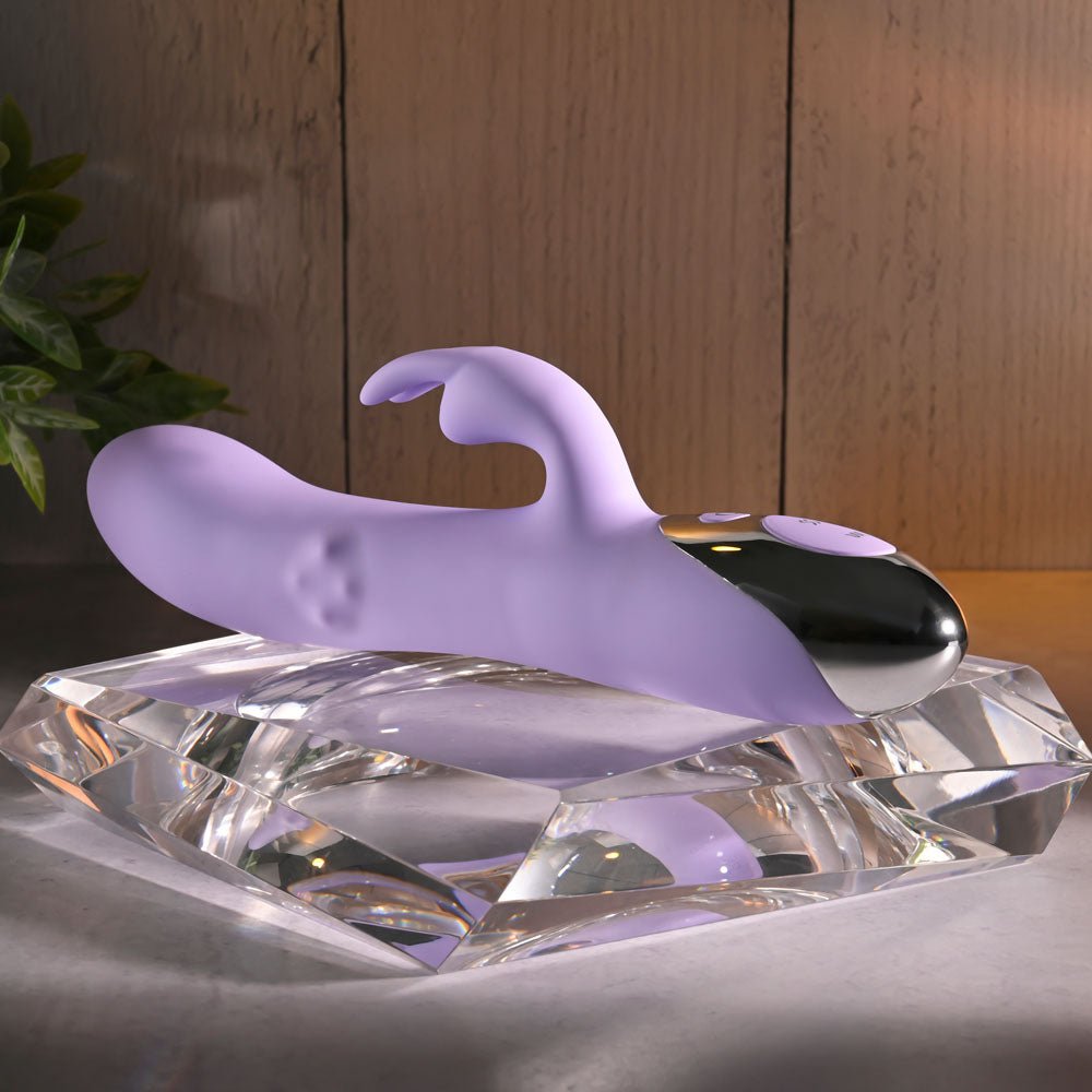 Evolved SPINDERELLA - Purple USB Rechargeable Rabbit Vibrator - Silk and Sin