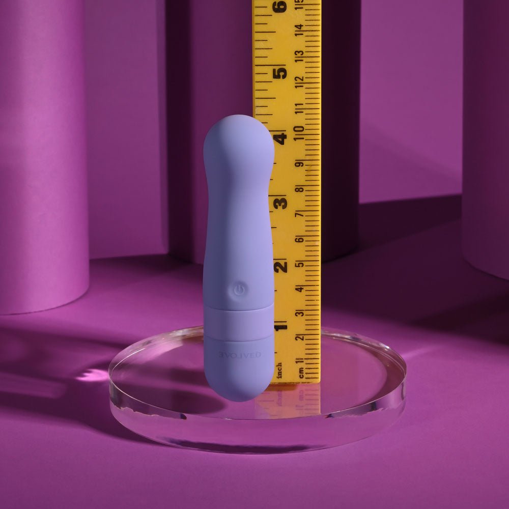 Evolved SQUISHY BULLET - Purple 11 cm USB Rechargeable Bullet - Silk and Sin