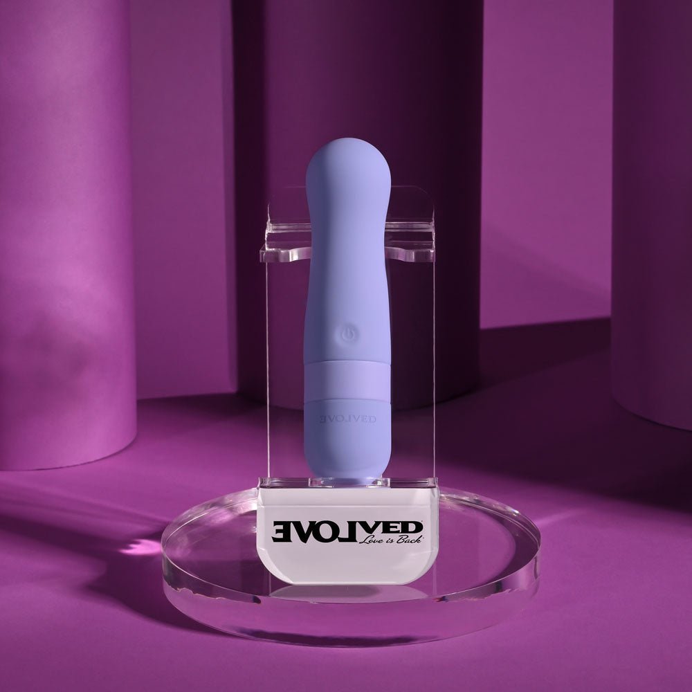 Evolved SQUISHY BULLET - Purple 11 cm USB Rechargeable Bullet - Silk and Sin